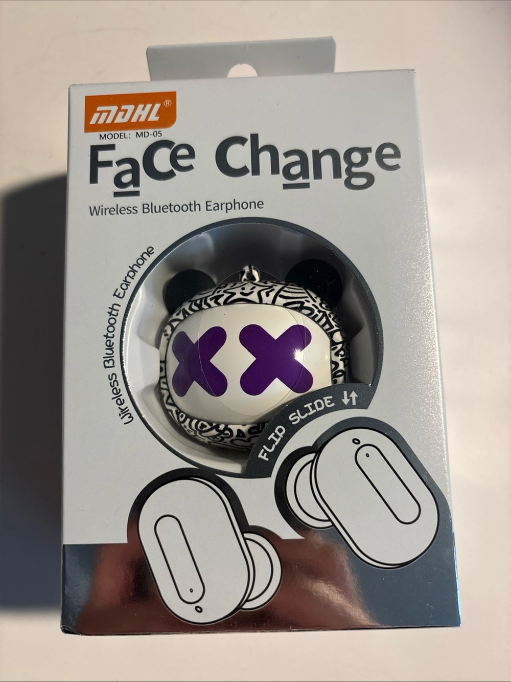 MDHL Face Change Wireless Bluetooth Earphone/Earbuds Brand New